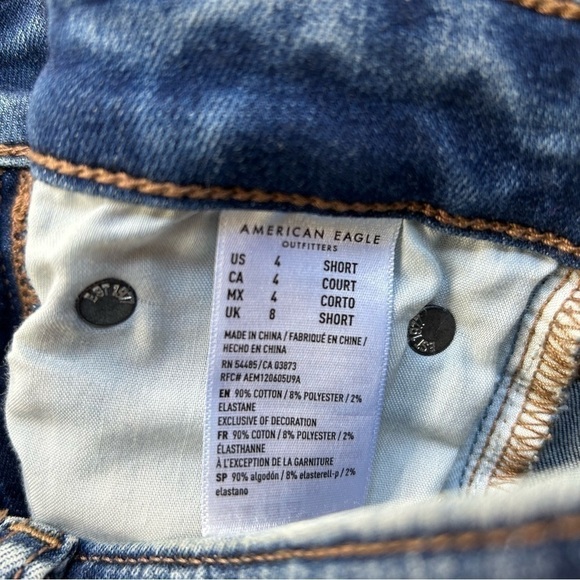 American Eagle Jeans Womens 4 Hi Rise Jegging Next Level Stretch Regular Wash - Picture 4 of 6